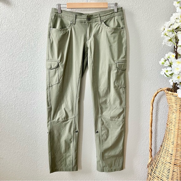 Kuhl Freeflex Roll Up Pant Green Size 8 Hiking Outdoors Camping - Picture 1 of 7